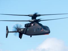 The U.S. Army chose the Boeing-Sikorsky SB-1 Defiant, along with the Bell V-280 Valor, as a possible Future Vertical Lift helicopter. The service is exploring conformal antennas to fit the shape of Army vehicles, enhance its use of spectrum and ultimately allow for greater mobility. Credit: U.S. Army photo by Sgt. Dana Clarke