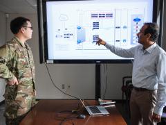 Implementing new technologies implies bringing together many components and people. Credit: Mark Herlihy, U.S. Air Force