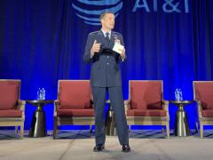 Lt. Gen. Robert Skinner, USAF, director, Defense Information Systems Agency and commander, Joint Force Headquarters (JFHQ) Department of Defense Information networks (DODIN) speaks November 15 at the AFCEA Alamo Chapter’s annual ACE event in San Antonio.