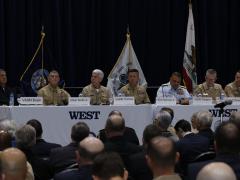 Panelists at WEST 2023 discuss the threat from China. Credit: Michael Carpenter