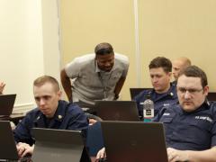 A Coast Guard Cyber Command protection team neutralizes a threat during Cyber Shield 2022. The Coast Guard Cyber Command is increasing its work with Defense Department cyber elements as it grows its own capabilities. Credit: U.S. Army photo