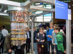 IBM displays a model of a quantum computer in Hannover, Germany. Credit: flowgraph/Shutterstock