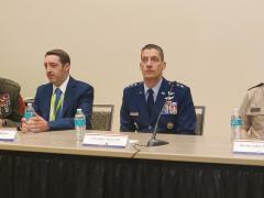 Lt. Gen. Robert Skinner, director of the Defense Information Systems Agency, led a panel of experts at a press event in AFCEA's Technet Cyber on Wednesday.