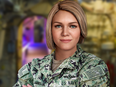 Amelia's programmers created its avatar. Image: GDIT.