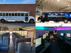 From transportation to transformation: the Cybersecurity Mobile Unit/STEM Bus comes from humble beginnings. 