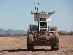 The Next Generation Combat Vehicle Cross Functional Team participates in Project Convergence at Yuma Proving Ground, Arizona, in 2021. U.S. Army photo by Spc. Destiny Jones