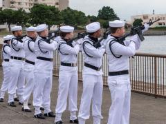 The color guard honors suicide victims at “A Walk to Remember,” at Yokosuka, Japan. Credit: Garrett Cole, U.S. Navy