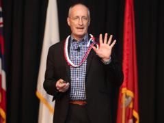 William “Bill” W. Streilein, chief technology officer at the Department of Defense Chief Digital and Artificial Intelligence Office, addresses the audience at TechNet Indo-Pacific. Credit: Artistic Mindz Photography