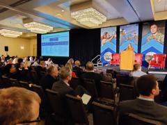 DISA's Marianne Roth addresses the audience at Sheraton Baltimore North Hotel, Towson, Maryland. Credit: Diego Laje/ SIGNAL.