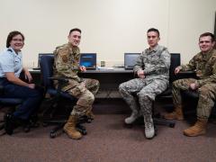 U.S. Air Force airmen compete in the 2019 President’s Cybersecurity Cup at Keesler Air Force Base. Photo by Airmen Seth Haddix.