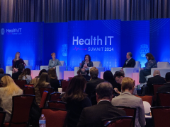 Dr. Belinda Seto speaks about ethical and responsible data sharing strategies at the 2024 Health IT Summit.