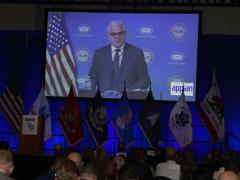 Christopher J. Lowman, assistant secretary of defense for sustainment, addresses WEST 2024 by videoconference.