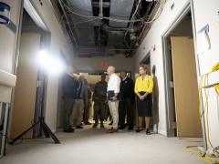 DHS Secretary Alejandro Mayorkas toured Terrebonne General Hospital in Houma, Louisiana to examine the damage caused by Hurricane Ida in 2021. DHS photo by Benjamin Applebaum. 