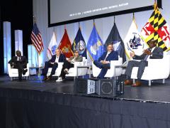A panel of department chief information officers discuss zero trust during TechNet Cyber 2024.