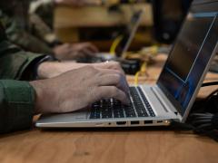 Service members rely on a government computer to improve readiness and achieve unit goals, and national security depends on the regular management and maintenance of this equipment. Photo by Airman Aidan Martinez