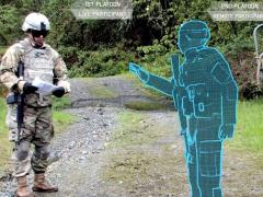 A U.S. Army Stryker vehicle commander interacts in real time with a soldier avatar that is operated remotely from a collective trainer in 2018. The military must incorporate immersive tech-based training at a greater scale now, experts say, to accelerate force readiness and help warfighters retain a critical competitive edge against pacing threats. Credit: Courtesy photo from the U.S. Army Acquisition Support Center