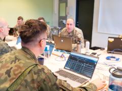 The Maryland Air National Guard partnered with Estonia’s Cyber Command to host exercise Baltic Blitz. Credit: 1st Sgt. Thaddeus Harrington, Maryland Army National Guard