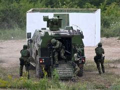 Soldiers with the Serbian Armed Forces participate in Fire Strike 2024, the trial joint live-fire tactical exercise held at the country’s Pasuljanske Livade training ground in July. The exercise included new technologies and capabilities for Serbia's army. Credit: Serbian Armed Forces