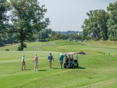 Golfers compete for prizes while raising money for AFCEA’s Educational Foundation programs on Aug. 5, 2024. Credit: Emily Campos.