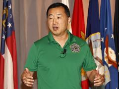 Young Bang, principal deputy assistant secretary of the U.S. Army's Acquisition, Logistics and Technology department, speaks at AFCEA International’s annual TechNet Augusta conference, held Aug. 19-22, 2024, in Augusta, Georgia.