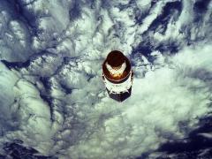The free-flying Tracking and Data Relay Satellite-E (TDRS-E), still attached to an Inertial Upper Stage (IUS), flies in low-Earth orbit (LEO) in 2009. With the boom in commercial solutions in space, companies need to understand the threats from adversaries. Credit: NASA