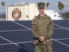 U.S. Marine Corps Col. Thomas M. Bedell, commanding officer of Marine Corps Air Station Miramar, poses for a photo at the station’s Energy and Water Operations Center. The station's microgrid provides energy resiliency to MCAS Miramar and allows it to operate mission-critical facilities if the local San Diego-area power grid is compromised or damaged. Credit: U.S. Marine Corps photo by Lance Cpl. Jose S. GuerreroDeLeon
