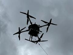 5G cellular system installed in a drone. Credit: Johns Hopkins APL/Sean Brassard