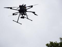 Officials use a drone to get a better look at intruders at the Blue Grass Army Depot in Richmond, Kentucky. Credit: William Ritter, U.S. Army