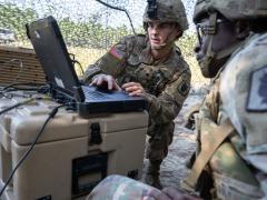 The U.S. military faces some challenges to deploying with communications infrastructure but can improve the capability, according to Maj. Gen. Jan Morris, commander, 335th Signal Command (Theater).