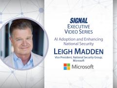 Leigh Madden, vice president of the National Security Group at Microsoft, explains the military benefits of generative artificial intelligence during an episode of the SIGNAL Media Executive Video Series.