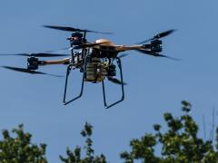 Near Earth's Firefly miniaturized autonomy system connects to the TRV-150 to provide environmental perception and intelligent flight. Credit: Near Earth Autonomy