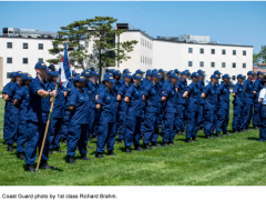U.S. Coast Guard has met recruiting goals for the year. Photo by Richard Brahm
