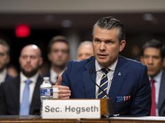 Secretary of Defense Pete Hegseth testifies during a Senate Armed Services Committee hearing on the U.S. Department of Defense budget request for fiscal year 2026 and the Future Years Defense Program at the Dirksen Senate Office Building, Washington, D.C., June 18, 2025. Credit: DOD photo by U.S. Navy Petty Officer 1st Class Alexander Kubitza