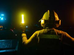 The U.S. Navy is going full steam ahead with its new acquisition framework. Credit: Mariano Lopez aboard USS Gerald R. Ford