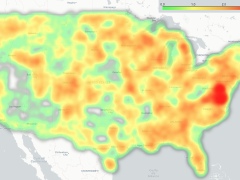 To estimate the potential cyber attack surface of the United States, researchers from the University of Maryland have collected data on 42,735 internet-facing devices across 3,095 county governments, representing 98% of all U.S. counties. Credit: UMD researchers Ido Sivan-Sevilla, Mark McDermott and Charles Harry