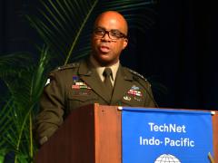 It is imperative that the Army embraces innovation, especially in the Indo-Pacific region, says Gen. Ronald Clark, USA, commanding general, U.S. Army Pacific, speaking on October 28 at AFCEA’s 40th annual TechNet Indo-Pacific conference. Credit: Artistic Mindz Photography