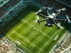 While some commercial drone flights will be permitted, strict security restrictions will be in place during FIFA 2026. Credit: Tri-stock.adobe.com generated with AI