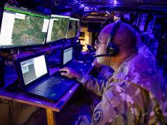 Planning software is not only essential for traditional operations but also plays a major role in training exercises, such as the Brave Partner exercise on Ramstein Air Base.  Photo by Spc. William Kuang, DVIDS