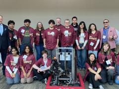 The Iron Kodiaks visit WEST 2026 with their 2025 robot. Credit: Iron Kodiaks