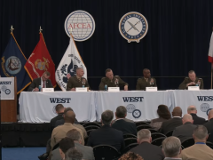 U.S. Marine Corps leaders speak at WEST 2026.