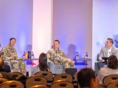 U.S. Air Force leaders discuss the importance of understanding emerging technologies and what else needs to be considered upon integration on February 5, 2026, at the Rocky Mountain Cyberspace Symposium. Credit: Zach Watkins, LVTD Digital