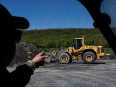 U.S. Air Force Master Sgt. Phillip Rubalcava, a superintendent at the 316th Civil Engineer Squadron, oversees front-end loader training during a bivouac exercise held by the wing at Fort Indiantown Gap, Pennsylvania on April 27, 2026. The Cybersecurity and Infrastructure Security Agency is beginning a new program called Critical Infrastructure Fortify, or CI Fortify,  which will conduct assessments of military land other critical infrastructure. Credit: Airman 1st Class Patrick Nigugana