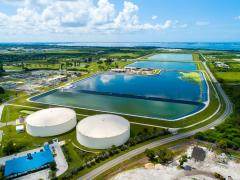 A lagoon wastewater treatment plant in Bradenton, Florida, treats, filters and recycles wastewater for future use. States, such as Florida, rely heavily on the federal government’s State and Local Cybersecurity Grant Program to add key protections to critical infrastructure, including water treatment plants. Credit: Dennis MacDonald/stock.adobe.com