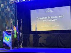 The Air Force Research Laboratory’s quantum researchers are interested in the intersection of quantum with other capabilities, according to Kathy-Anne Soderberg, acting chief technology officer and quantum technology lead, Air Force Research Laboratory Information and Spectrum Warfare Directorate. 