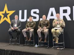 Col. Craig Cotner, director of the fires transformation integration directorate of the U.S. Army Fires Center of Excellence, speaks at the 2026 Association of the U.S. Army’s Annual Meeting and Exposition on October 13, 2026.