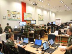 NATO coalition participants in CWIX 2012 man the Land Component Room at the Joint Forces Training Center in Bydgosczc, Poland. The facility will again host CWIX 2013 next month. (NATO Photo)