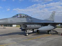 U.S. Air Force Airmen from the 31st Fighter Wing perform a preflight inspection of an F-16 Fighting Falcon before takeoff during exercise Agile Buzzard at Decimomannu Air Base, Italy, in January. The Air Force is expanding its concept of Agile Combat Employment to apply to Europe. Credit: U.S. Air Force photo by Staff Sgt. Heidi Goodsell