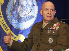 Gen. David H. Berger, USMC, commandant, U.S. Marine Corps, addresses the WEST audience. Photo by Michael Carpenter