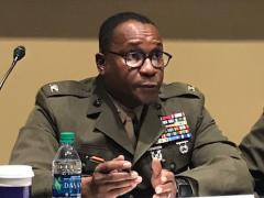 Col. Dave Burton, USMC, program manager, Intelligence Systems, USMC Systems Command, notes that organizational changes are helping the Marines bring forth signals intelligence capabilities.