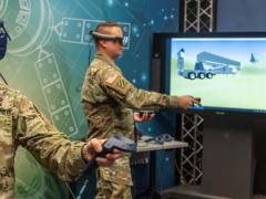 Using virtual reality, soldiers from Fort Sill, Oklahoma, get a look at components of the Army’s new prototype Long Range Hypersonic Weapon and a chance to influence how the system is designed. In the future, units may use 3D printers to build their own virtual reality headsets. U.S. Army